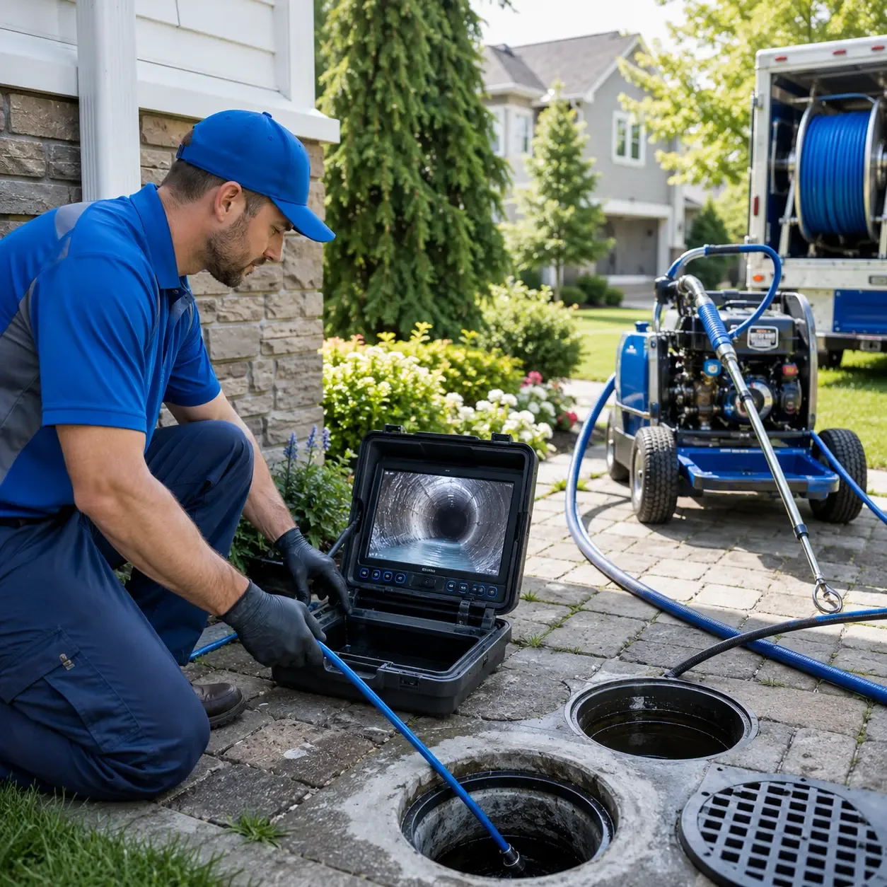 Outdoor drain cleaning professionals serving Lansing, KS