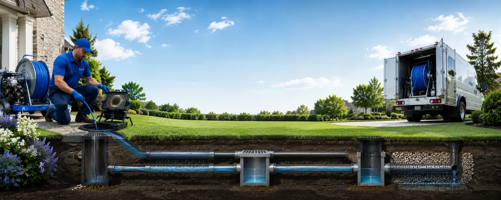 Outdoor drain cleaning information for Lansing, KS